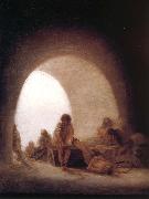 Francisco Goya Prison interior Sweden oil painting artist